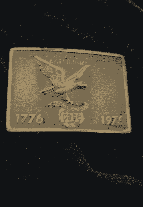 Well preserved, used, buckle to celebrate the first 200 years of the U.S. Clasp in the old fashioned style. Quite Heavy. 3.25x2.25 inch in size. 