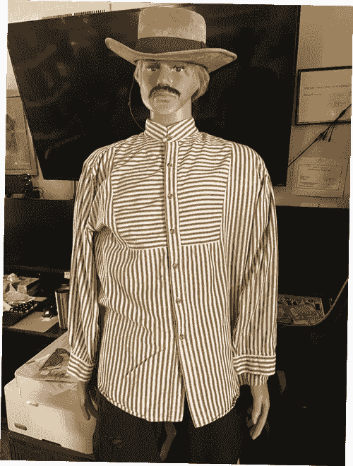 Classic Frontier Classics Gunfighter Male Shirt, Size XL - Worn Once - Washed and Ironed