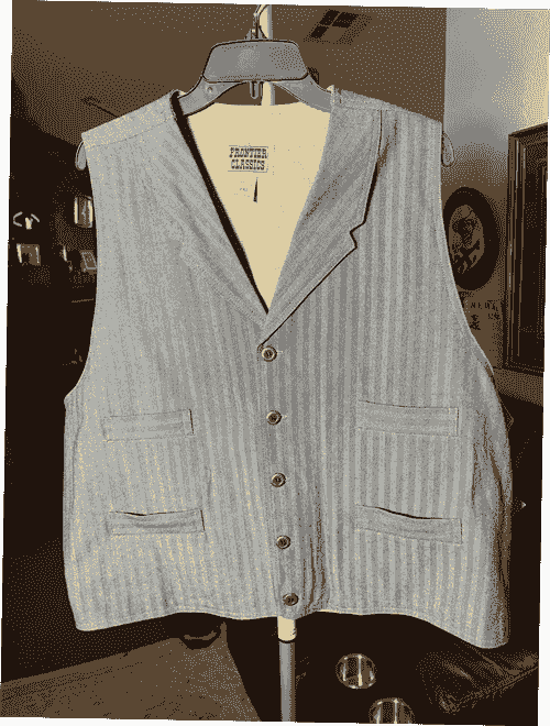 New - Authentic Frontier Classics Brand Authentic Old West Men's Vest - Size XXL