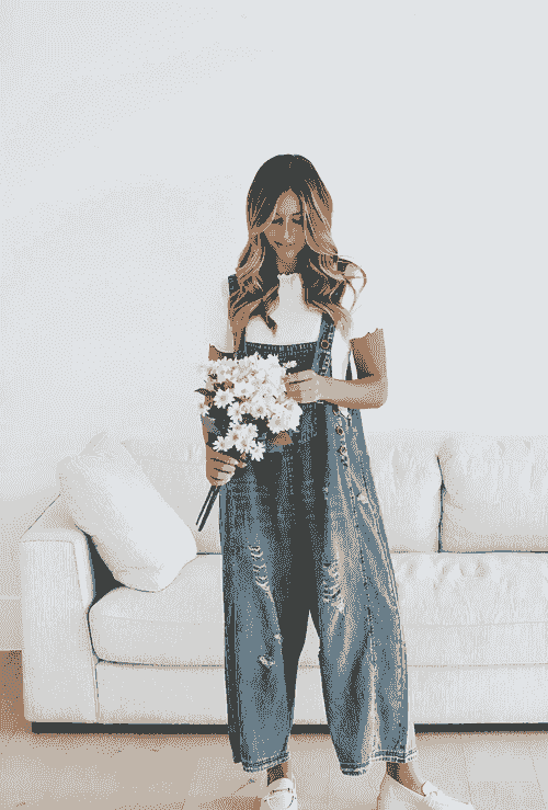 Frankie Floral Denim Overalls