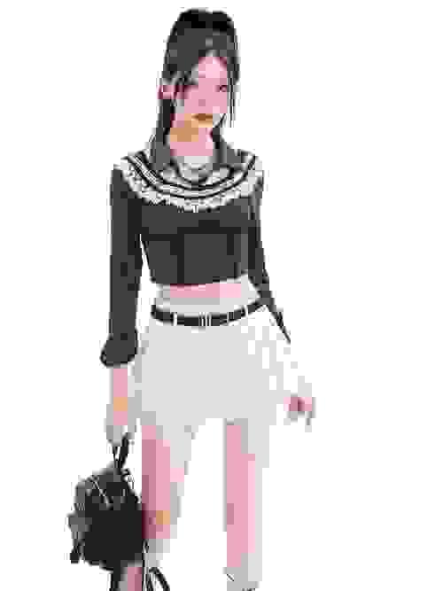 White Pleated Skirt