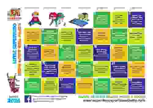 FREE Little Superhero Gross Motor Skills March 31-Day Early Years Movement Calendar