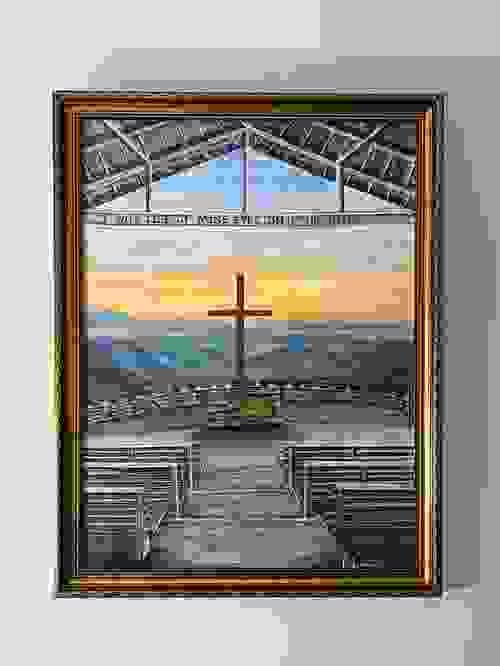 "Calvary" 18x24" Framed Original Oil Painting
