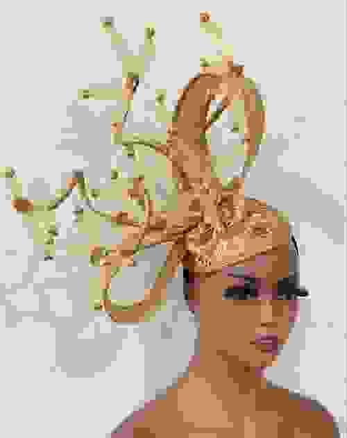Gold Fascinator 