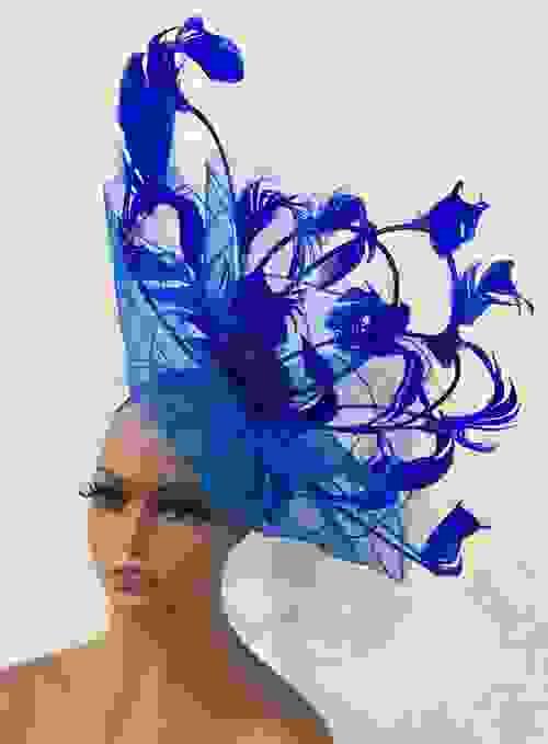 Blue Fascinator