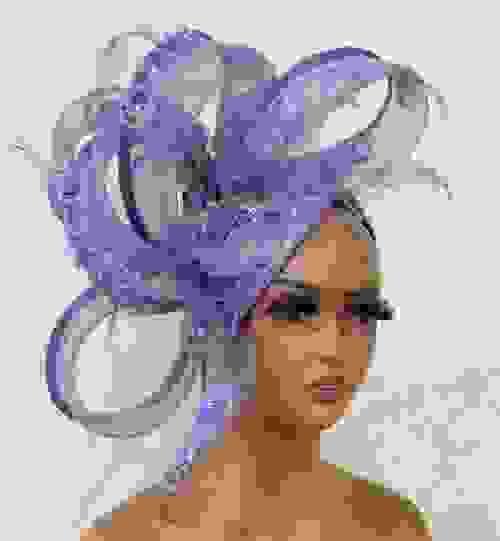 Lilac Fascinator 