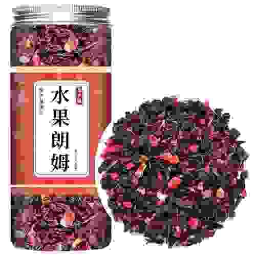2025 Authentic Rum Raspberry Flower Fruit Tea Strawberry Blueberry Rose Roselle Brewed Tea