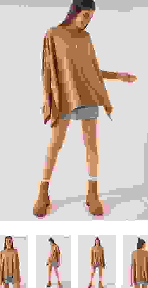sweatshirt oversize poncho free size