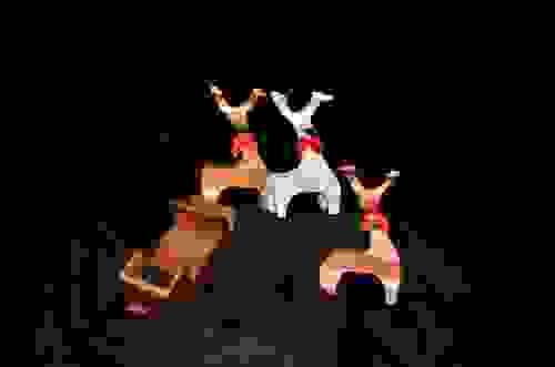 Three Reindeer and Sleigh