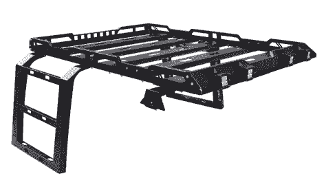 Portaequipajes de acero de escaleras laterales para Jeep Wrangler 