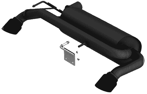 MUFLA BORLA DE Ford Bronco 2.7L