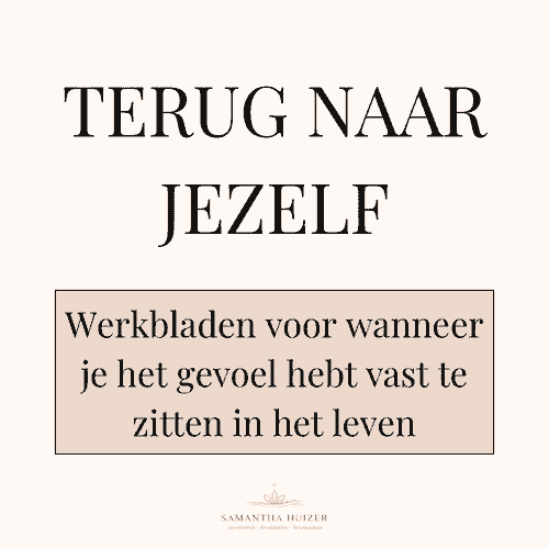 Terug naar JEZELF — Werkbladen voor wanneer je het gevoel hebt vast te zitten in het leven