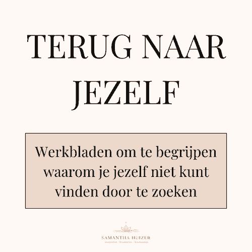 Terug naar jezelf — Werkbladen om te begrijpen waarom je jezelf niet kunt vinden door te zoeken