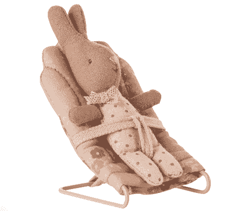 【預購到貨:15/09/25】玫瑰色安撫搖椅（ mirco rabbit 尺寸）Babysitter, My - Rose
