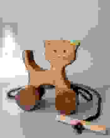 學步兒木製拖拉玩具(貓咪款) Wooden Cat pull & push toy