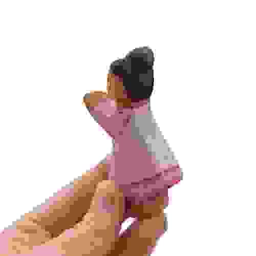 木製小女孩人偶（深膚色）Little Girl Wooden Figure / Dark Skin