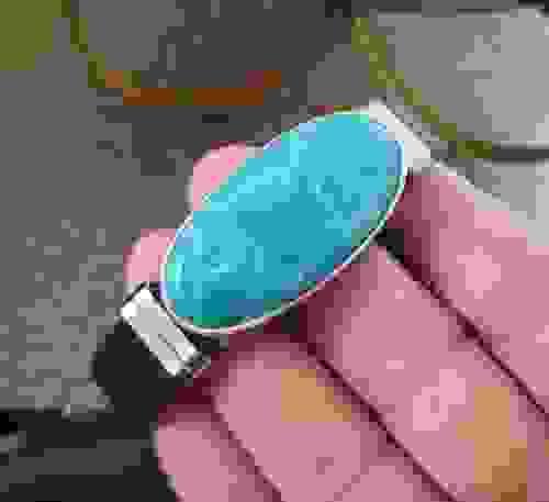 Larimar bracelet for man 
