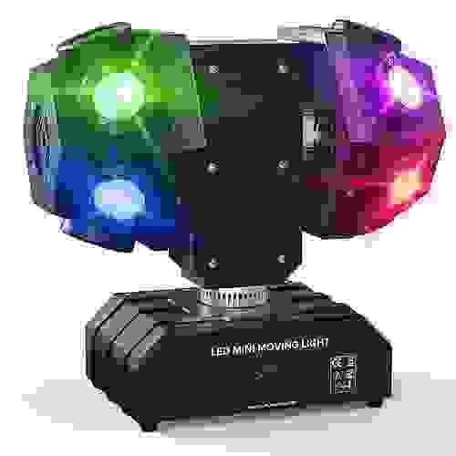 Projecteur Jeu de lumière 2 têtes rotatives