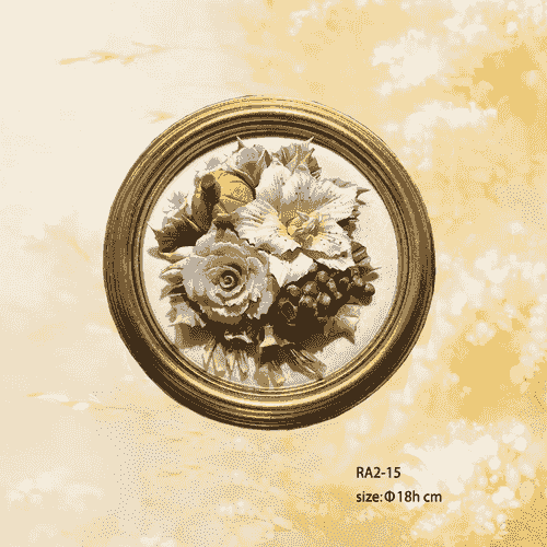 Beautiful Handmade Capodimonte Style Porcelain Flower Bouquet in Oval Frame Wall