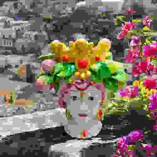 Sicilain Head Vase 1 1 1