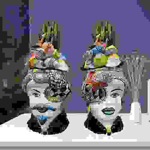 Sicilain Head Vase