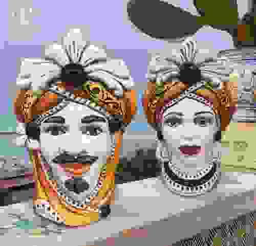 Sicilain Head Vase
