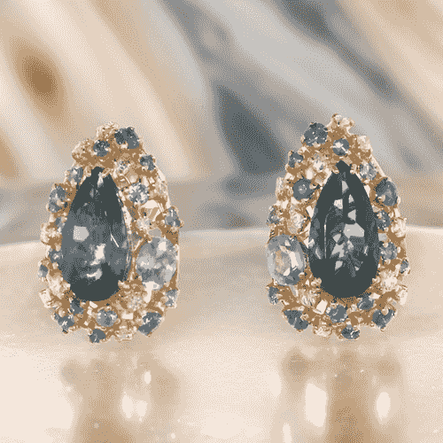 18ct Yellow Gold Topaz Earrings