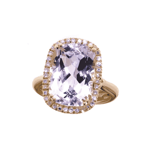 18ct Yellow Gold Amethyst Ring