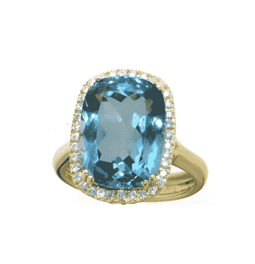 18ct Yellow Gold Topaz Ring