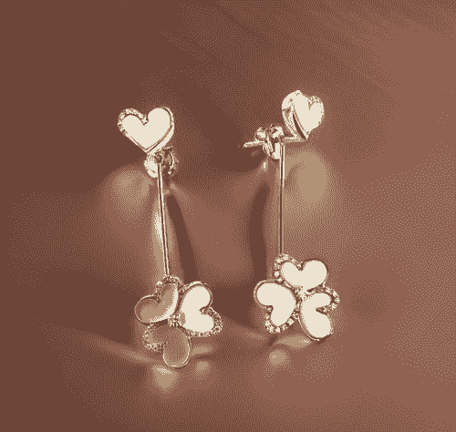 18ct Yellow Gold Mother of Pearl Earrings