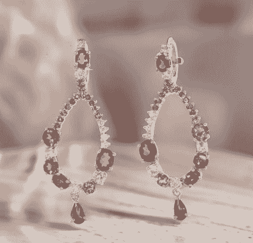 18ct Yellow Gold Ruby Earrings