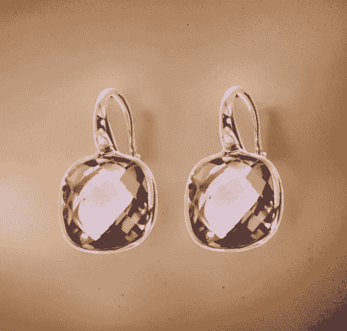 18ct Yellow Gold Amethyst Earrings