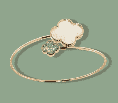 18ct Yellow Gold Mother of Pearl Diamond Bracelet