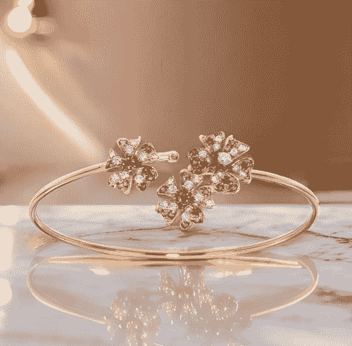 18ct Yellow Gold Pink Sapphire Diamond Bracelet