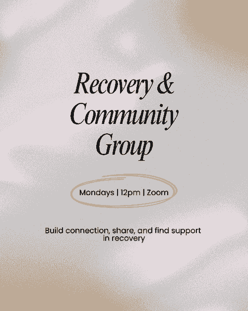 Recovery & Community Group (Mondays)