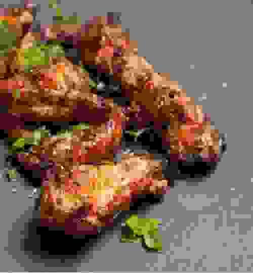 4.Alitas de pollo 4uni.