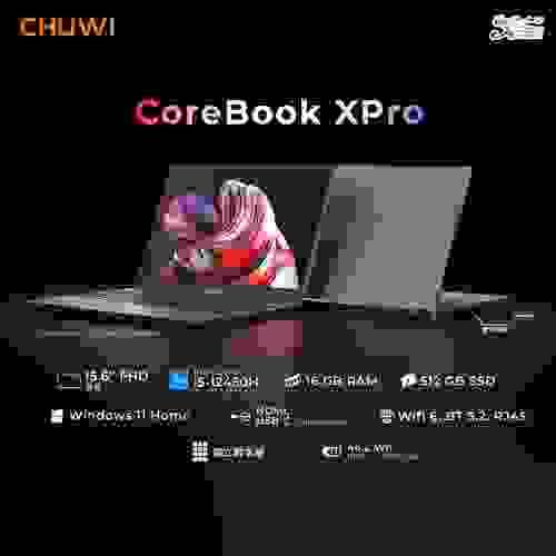CHUWI Corebook X Pro 15.6" Intel Core i5-12450H 16GB DDR4 512GB M.2 SSD with Window 11 Home