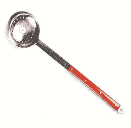 Spumieră din Inox cu Mâner din Lemn – 64 cm