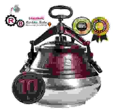 Kazan Afgan de 10 litri Rashko Baba fabricat din aluminiu alimentar, bicolor.
