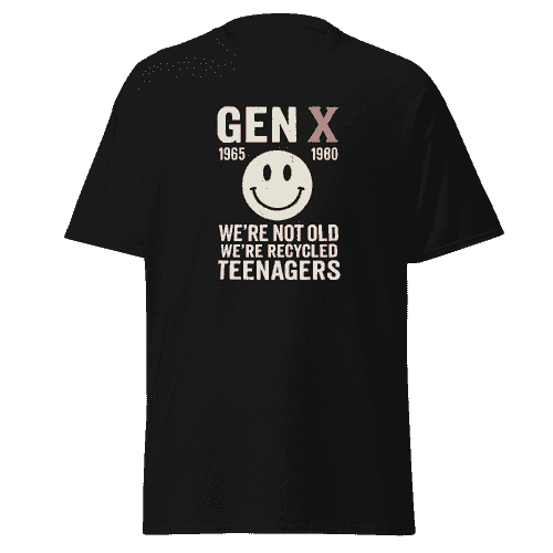 GEN X BLACK SHIRT UNISEX 