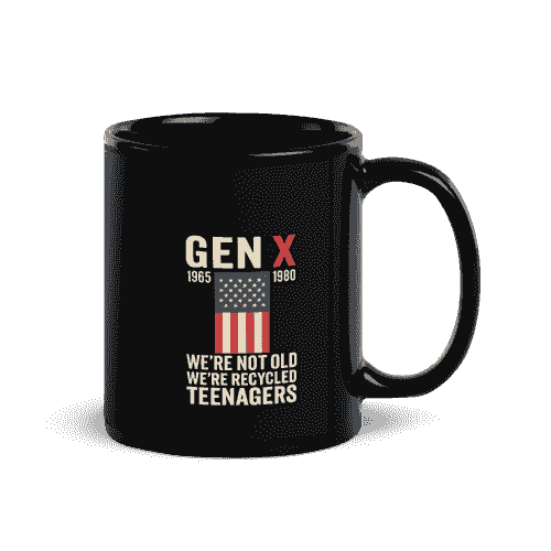 American Gen X coffee cup 