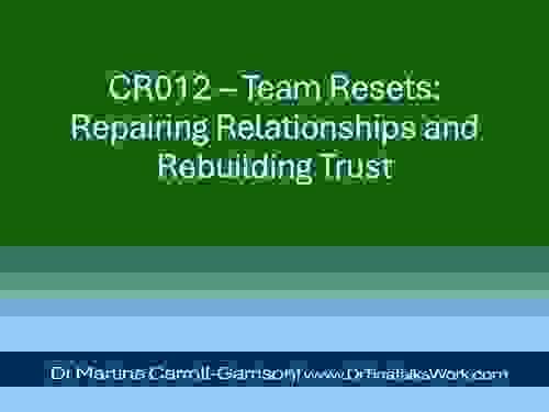 CR012 – Team Resets: Repairing Relationships and Rebuilding Trust