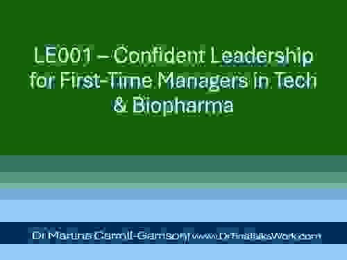 LE001 – Confident Leadership for First-Time Managers in Tech & Biopharma
