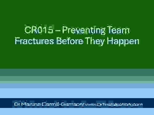 CR015 – Preventing Team Fractures Before They Happen
