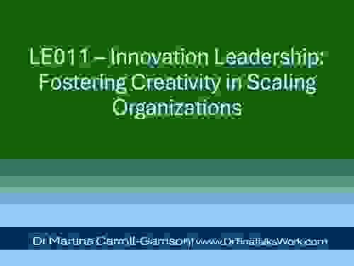 LE011 – Innovation Leadership: Fostering Creativity in Scaling Organizations
