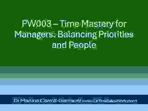 PW003 – Time Mastery for Managers: Balancing Priorities and People