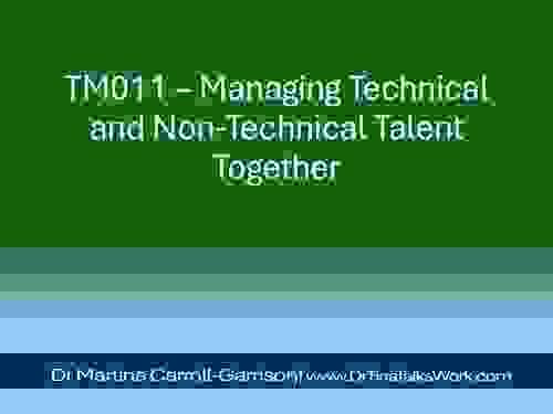TM011 – Managing Technical and Non-Technical Talent Together