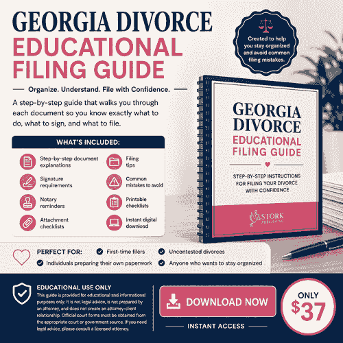 Georgia Divorce Educational Filing Guide