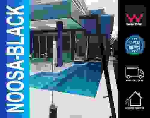NOOSA BLACK -  NEW 316 MARINE GRADE Hot&Cold Outdoor Shower