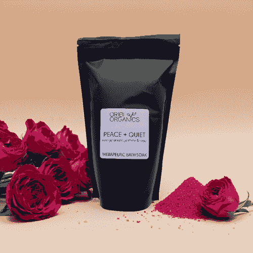 Oribi Organics Product: Therapeutic Bath Soaks - PEACE + QUIET